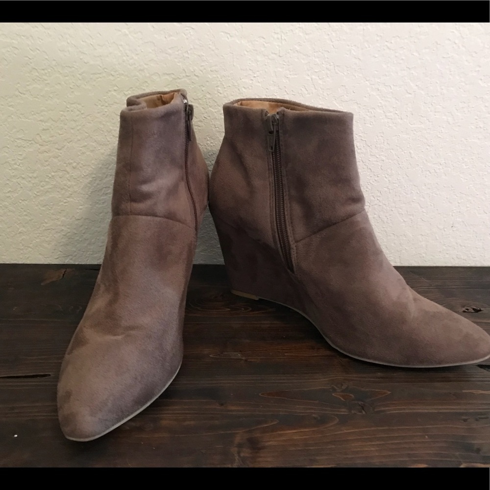 Taupe booties